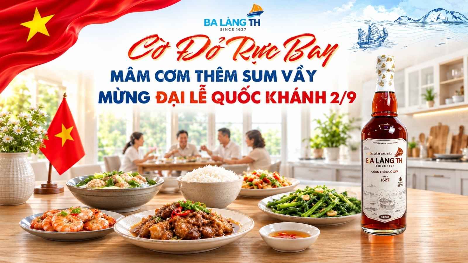 Cờ Đỏ Rực Bay - Mâm Cơm Thêm Sum Vầy Mừng Đại Lễ