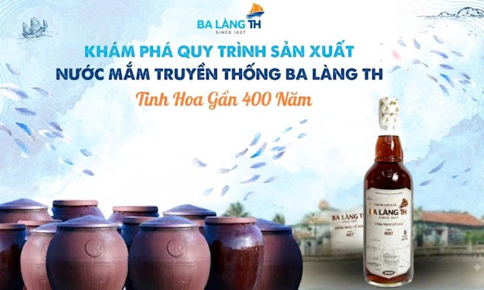 Quy trình ủ chượp nước mắm truyền thống Ba Làng TH