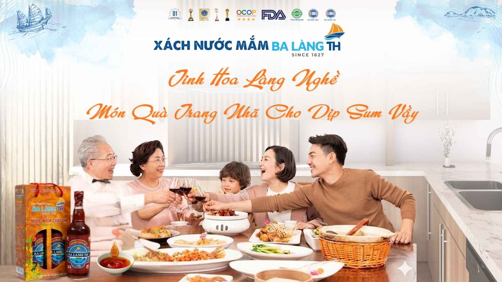 Xách Nước Mắm Ba Làng TH - Tinh Hoa Làng Nghề, Món Quà Trang Nhã Cho Dịp Sum Vầy