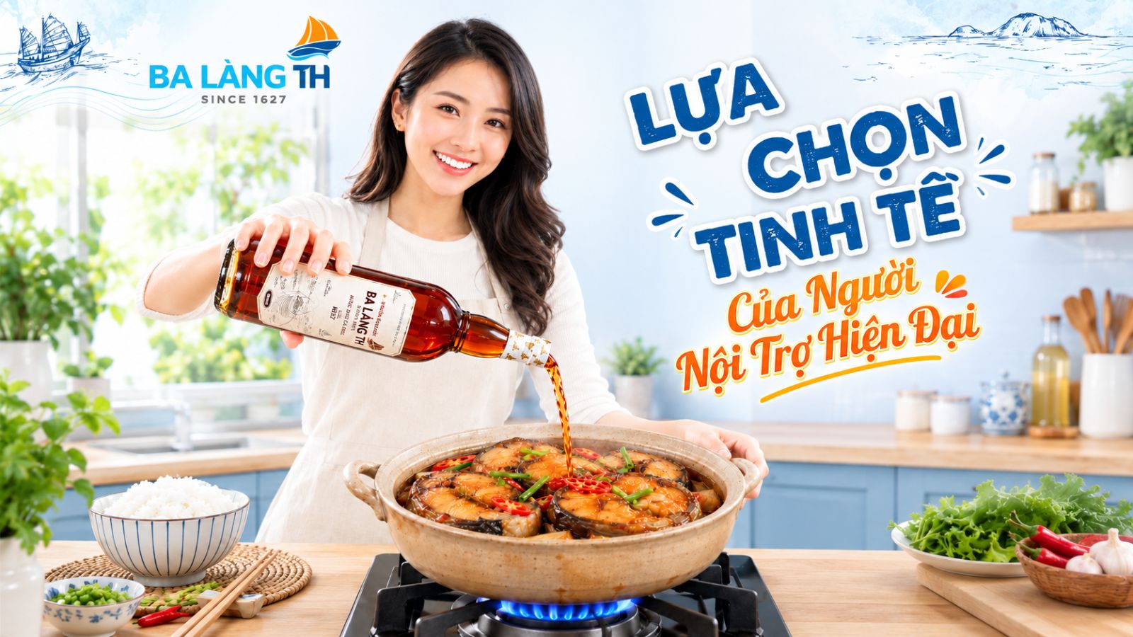 Nước Mắm Truyền Thống Ba Làng TH – Lựa Chọn Tinh Tế Của Người Nội Trợ Hiện Đại
