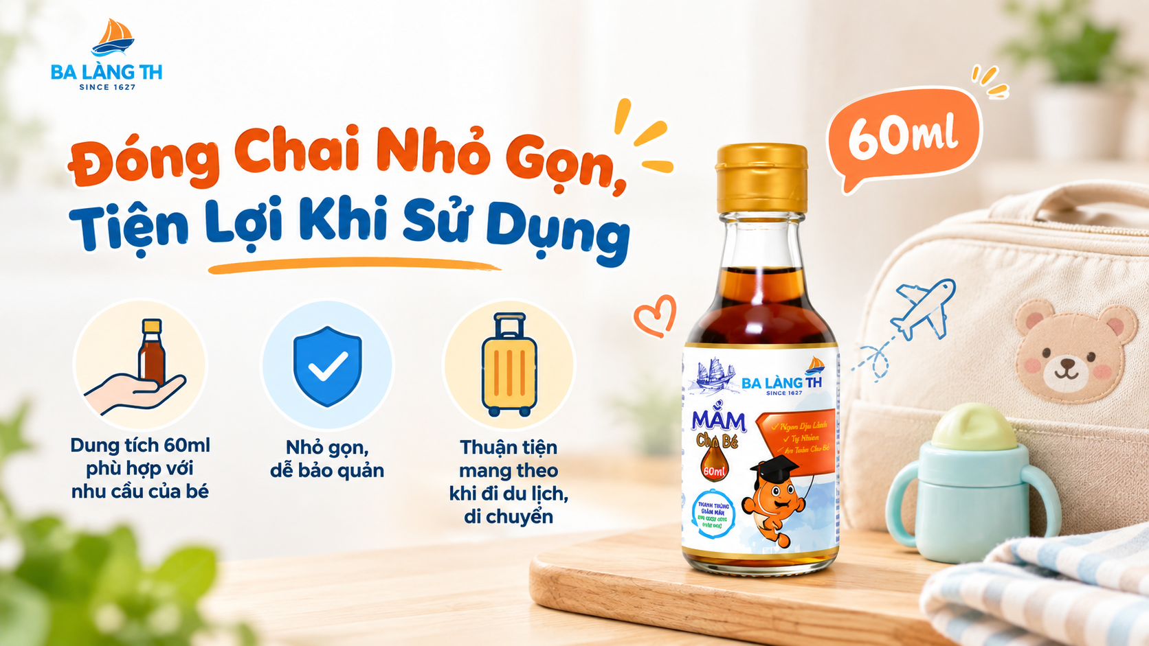 Đóng Chai Nhỏ Gọn, Tiện Lợi Khi Sử Dụng
