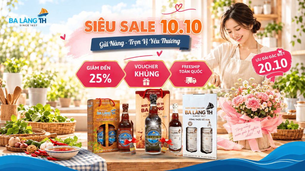 KHỞI ĐỘNG ĐÓN SIÊU SALE 10.10 – SẮM MẮM SẠCH, TRỌN VỊ GIAN BẾP