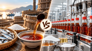 Phân biệt nước mắm truyền thống và nước mắm công nghiệp